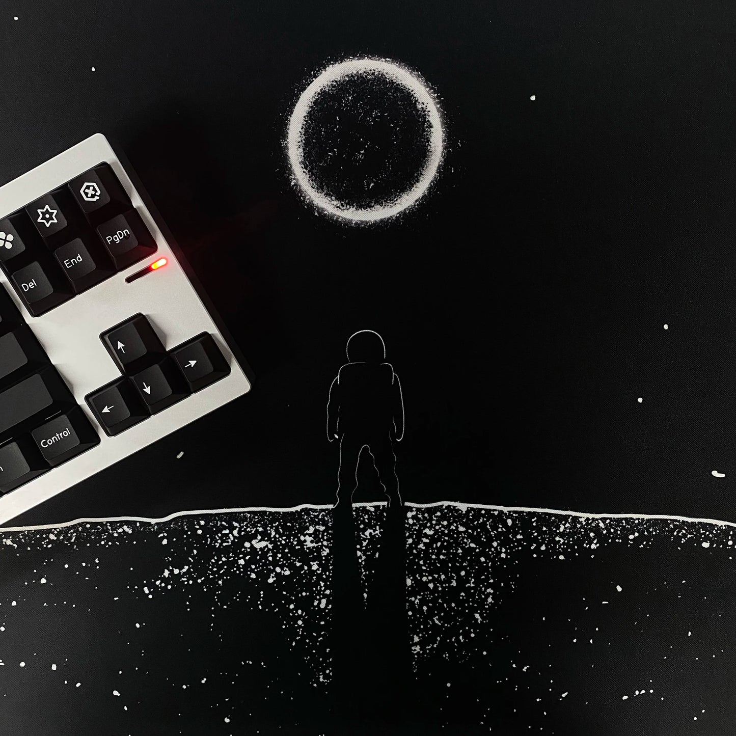 Black Moon Mouse Pad