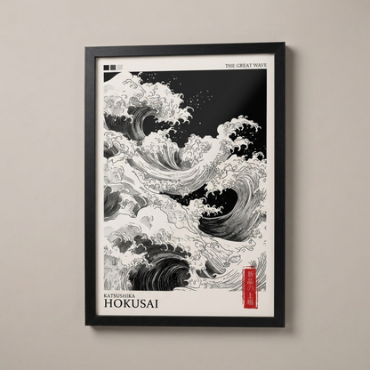 Affiche Hokusai — The Great Wave