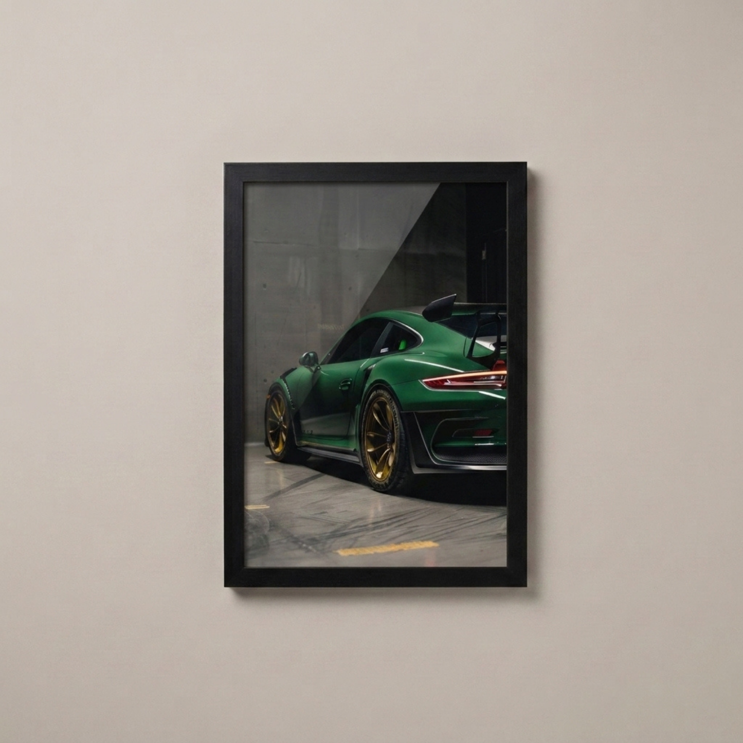 Affiche Porsche — British Green