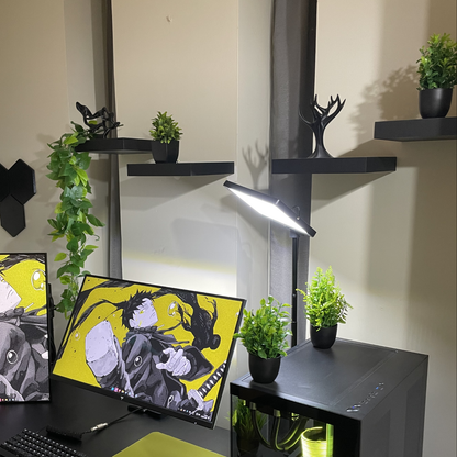 4 Black plant pots