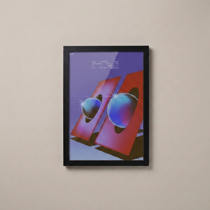 Affiche Realms — Abstract Rétro