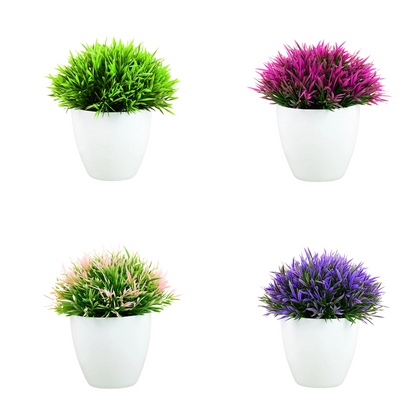 Colored plant pots